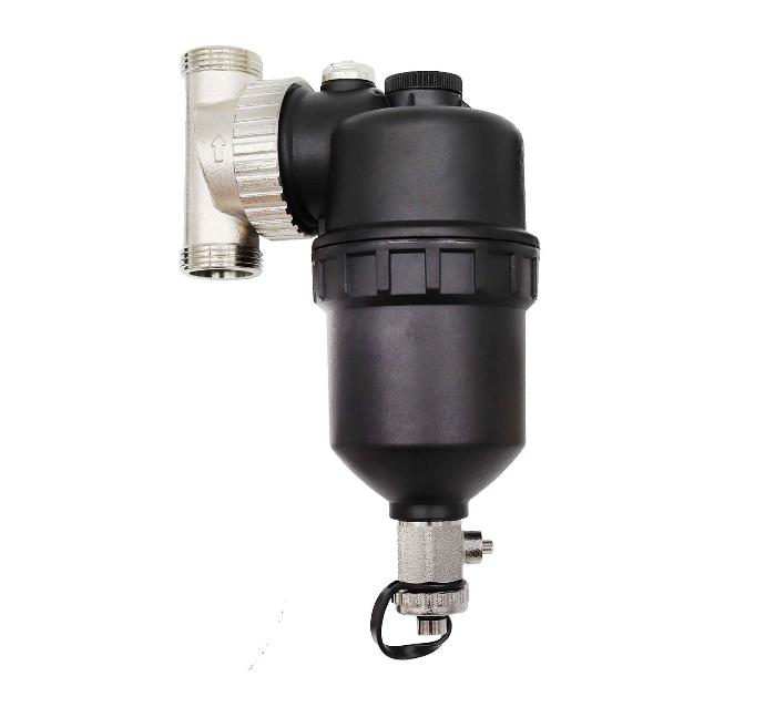 Séparateur de particules de boue, magnétite et microbulles avec 2 vannes d'arrêt à bille 3/4"
