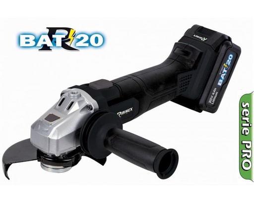 [75-106-0020] Haakse slijper 125mm op batterij Rbatt 20 + koffer
