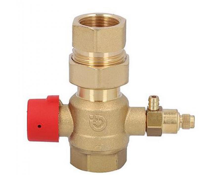 Kapventiel 3/4" x 3/4" voor solar