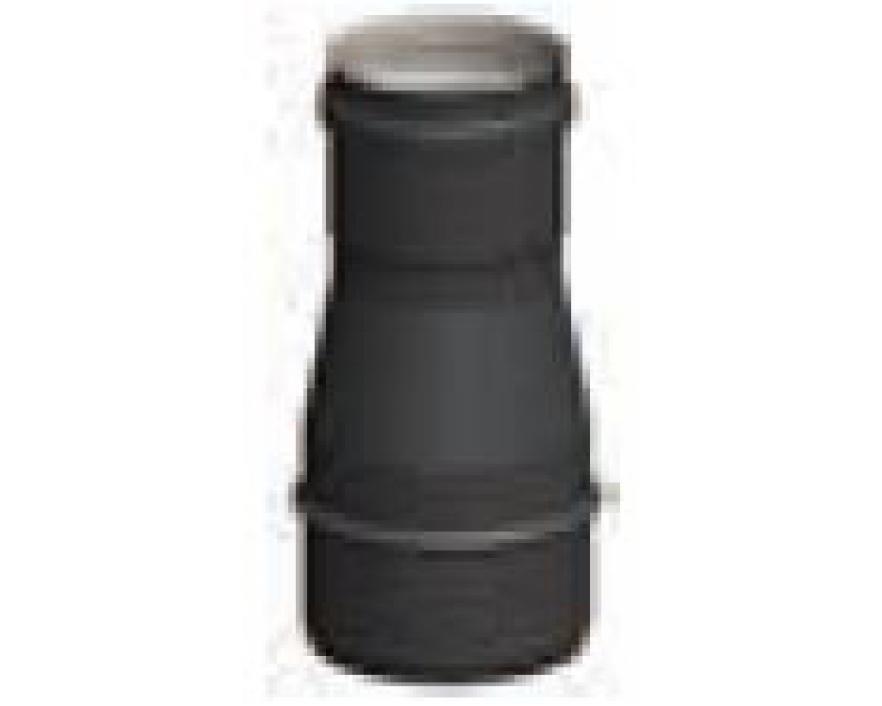 Réduction inox simple paroi pellets black Ø 100