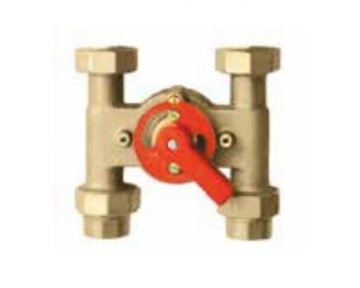 [90-510-0830] H 6 vierwegklep met bypass - 1"