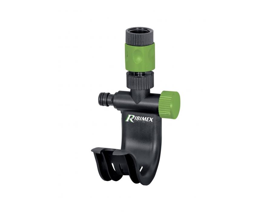 Support robinet pour tuyau avec raccord