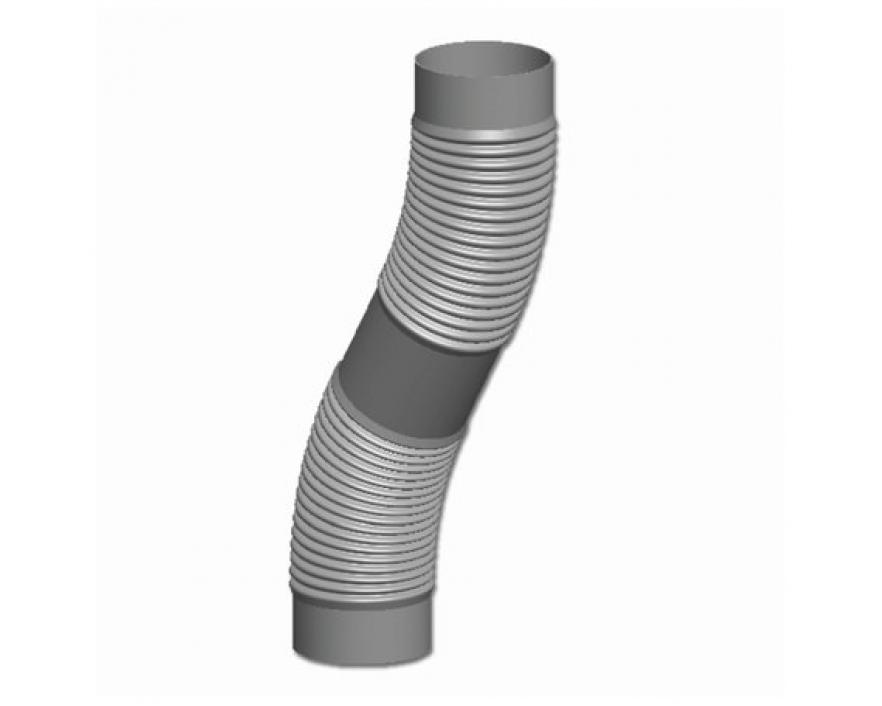 Tube souple plastique + set de montage 12.5 m - DN 100