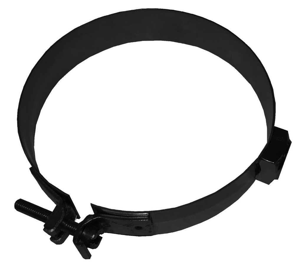 Colliers muraux inox simple paroi pellets black