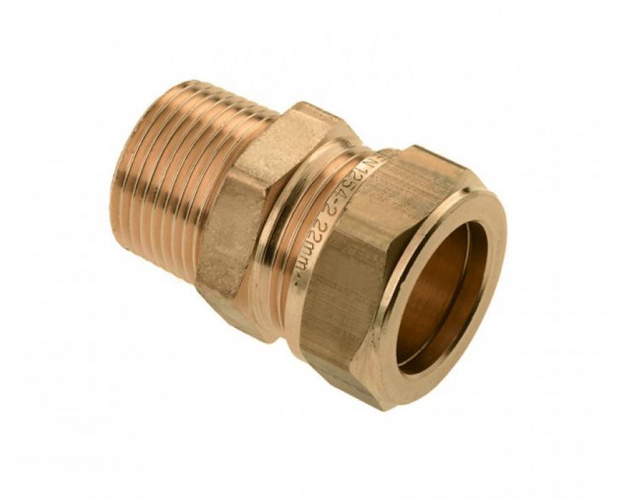 Raccord mâle filet mâle x bicône