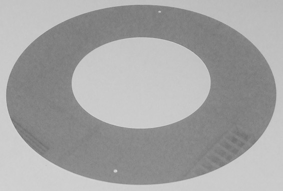 Rosaces de finition inox simple paroi