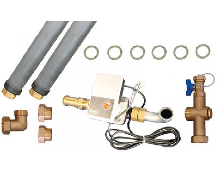 Hydraulische aansluitsets voor de horizontale boiler 150/200L