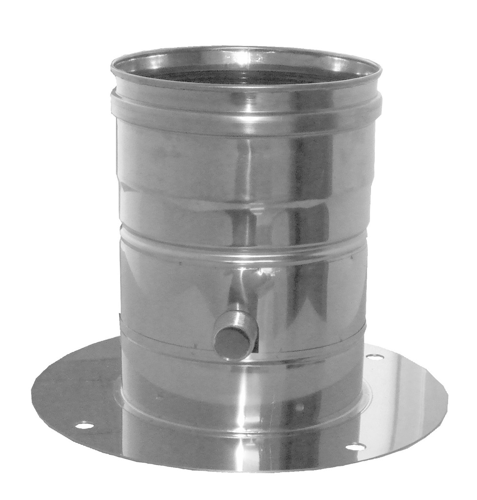 Supports d'ancrage avec purge inox simple paroi
