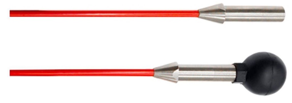 Tige de remplacement en fibre de verre Ø 7mm rouge