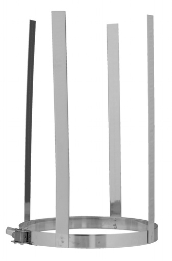 Brides araignée inox simple paroi