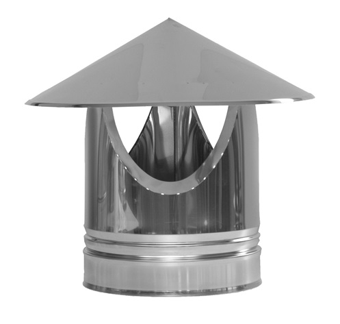 Capuchons pare-pluie inox double paroi