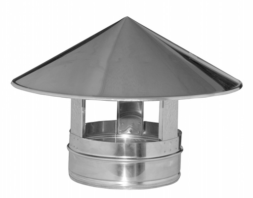 Capuchons pare-pluie inox simple paroi