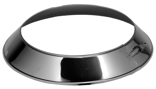 Inox (RVS) stormkraag enkelwandig