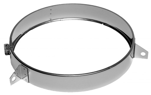 Inox (RVS) tuidraadbeugel dubbelwandig 