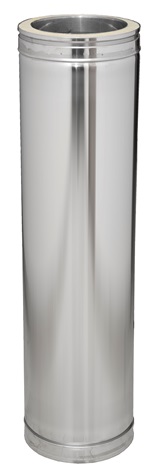 Eléments droits 270 mm inox double paroi