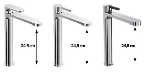 Robinet haut avec levier FUSION