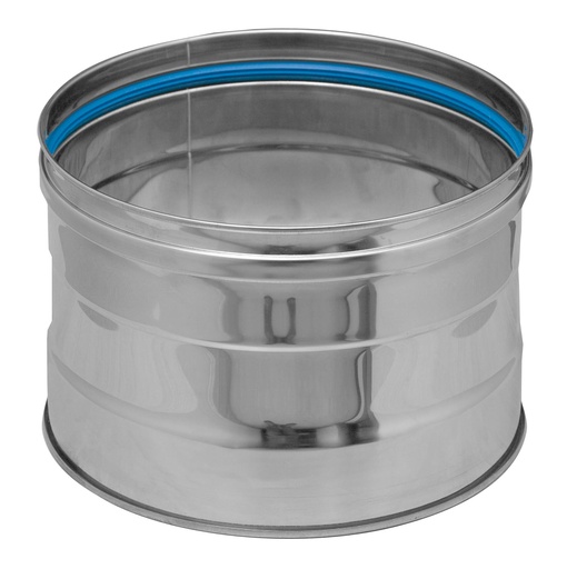 Inox (RVS) ketelaansluiting enkelwandig 