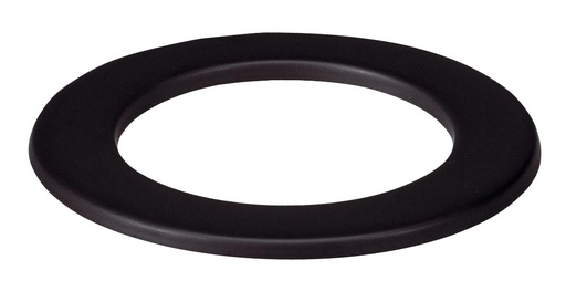 Inox (RVS) afwerkingsrozet enkelwandig pellets black