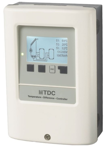 [20-300-0045] Solar verschilregelaar MTDC met PWM - zonder voeler V5