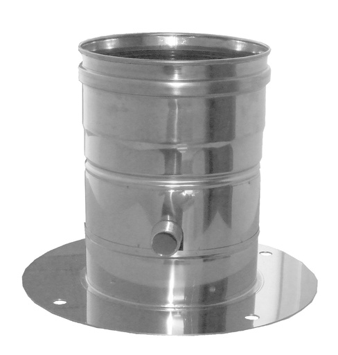 Supports d'ancrage avec purge inox simple paroi