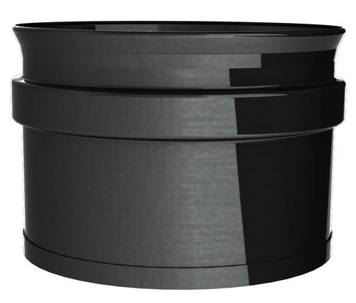 Tampon de visite inox simple paroi pellets black
