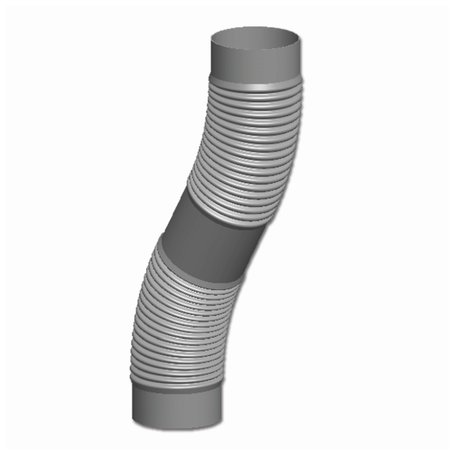 [60-300-0130] Tube souple plastique + set de montage 12.5 m - DN 100