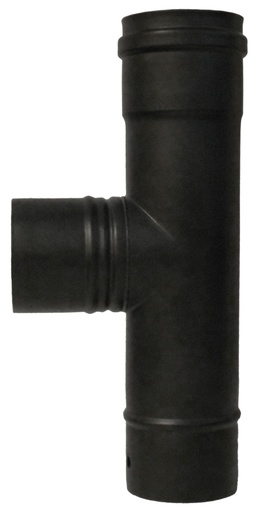 Tés 90° inox simple paroi pellets black