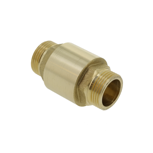 Clapet anti-retour avec insert en plastique 2 x filet mâle