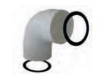 [55-250-0312] Coude 90° FLEX HDPE 75/63 
