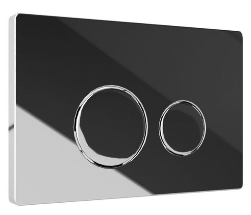 [90-510-0024] Plaque de commande - chrome, rond