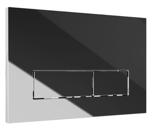 [90-510-0025] Plaque de commande - chrome, carré