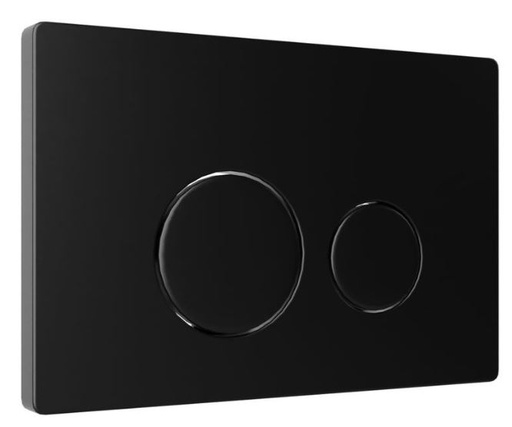 [90-510-0029] Plaque de commande - noir mat, rond