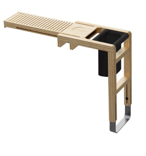 [90-510-0451] Plateau de bain en bambou pour baignoire