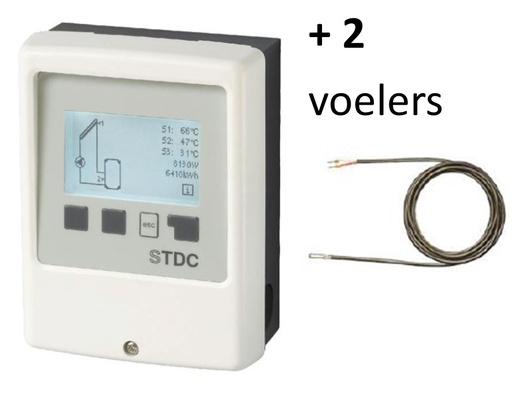 [20-300-0024] Solar verschilregelaar STDC - inclusief 2 voelers PT 1000 TT